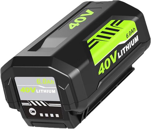 Upgraded to 7500mAh Replacement for Ryobi 40V Battery and Charger Combo Kit Compatible with Ryobi 40 Volt Lithium ion Battery OP4075A OP40601 OP40602 OP4040 OP40404 and OP401 Charger(Green) in Kuwait