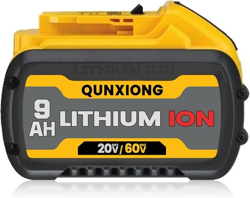 2 حزمة DCB606 9.0Ah 20V / 60V Max بطارية ليثيوم أيون عالية السعة بديلة لبطارية Dewalt 60v DCB612 DCB609 متوافقة مع أدوات الطاقة اللاسلكية والشواحن Dewalt 20v / 60v in Kuwait