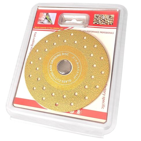 Diamond Cutting Wheel for 4-1/2" Angle Grinder Titanium Coated Double Sided Multi-Pore Vacuum Brazed Fast Cutting Diamond Saw Blades for Granite Marble Ceramic Tile Quartz Stone 1PCS in Kuwait