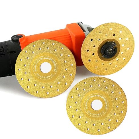 Diamond Cutting Wheel for 4-1/2" Angle Grinder Titanium Coated Double Sided Multi-Pore Vacuum Brazed Fast Cutting Diamond Saw Blades for Granite Marble Ceramic Tile Quartz Stone 1PCS in Saudi Arabia
