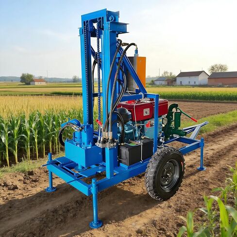Professional Mini Water Well Drilling Rig & Crawler Terrain Borehole Drill for Off-Grid Living, Small Farms, Landscape Irrigation – Hydraulic Drive Efficiency in Kuwait