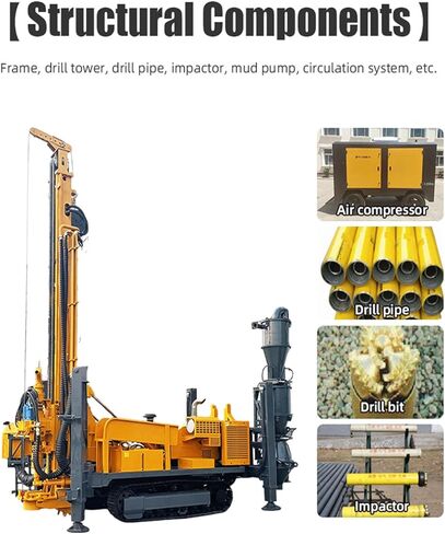 Reverse Circulation Drilling Rig | Hydraulic RC Drill Rig with Cyclone Separator for Fast, Reliable Mineral Sample Drilling and Accurate Geological Exploration Drill Operations in Kuwait