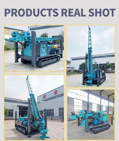 300m RC Reverse Circulation Drill, Full Hydraulic Core Exploration Rig, Crawler Mounted High Efficiency Drilling Machine, for Geotechnical Investigation, Mining Core Sampling, Water Well Drilling in Kuwait
