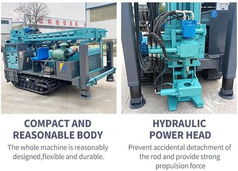300m RC Reverse Circulation Drill, Full Hydraulic Core Exploration Rig, Crawler Mounted High Efficiency Drilling Machine, for Geotechnical Investigation, Mining Core Sampling, Water Well Drilling in Kuwait