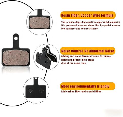2Pair Hydraulic Brake Pads 4pcs Brake Disc Pads 35x30mm Semi-Metal Metal Brake Pads Compatible with Kaabo Wolf 11 11+ Compatible with King Mantis Pro 8 10 Mountain Bike/Scooter with Spring in Saudi Arabia