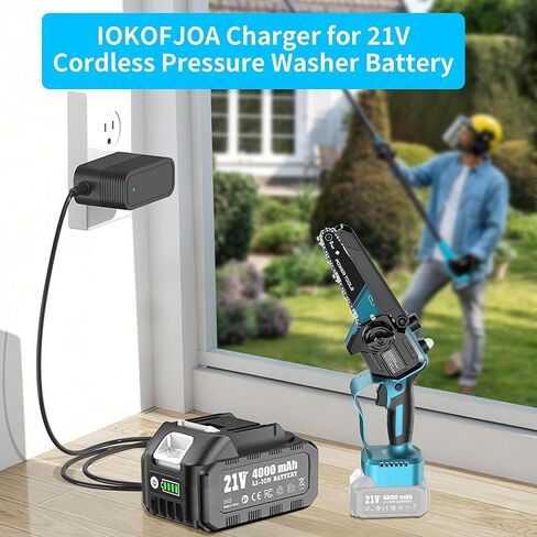 21V Charger for SEESII 2-in-1 and DocSmart Cordless Electric Pole Saw Battery, PS600 CS08B Tree Trimming Mini Chainsaw Lithium Power Adapter Replacement‎ in Kuwait