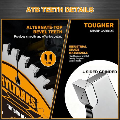 12 Inch Miter Saw Blade, 1" Arbor, 40T for General Purpose&60T for Fine Finish&80T for Ultra Fine Finish Wood Cutting, 3-Pack in Kuwait