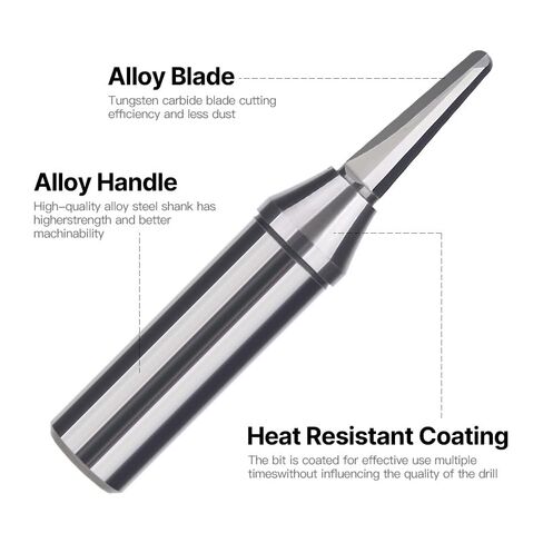 HUHAO 1/2 & 1/4 Inch TCT Router Bits, R1.6mm Rounded Bottom Arc Grooving Cutter for Wood Bending, CNC Milling Smooth Grooves in Solid Wood, Plywood, MDF for Furniture & Door Panels,2pc in Kuwait
