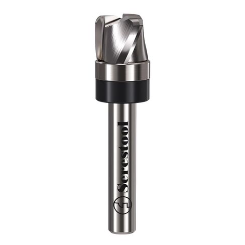 Bowl and Tray Router Bit 1/4" Shank, 1/2" Cutting Diameter, 3/8" Cutting Height, 3/16" Radius, 3-Flute Solid Carbide Template Router Bit for Wood Dish Bowl Carving in Kuwait