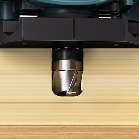 Bowl and Tray Router Bit 1/4" Shank, 1/2" Cutting Diameter, 3/8" Cutting Height, 3/16" Radius, 3-Flute Solid Carbide Template Router Bit for Wood Dish Bowl Carving in Kuwait