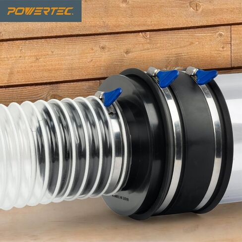 POWERTEC 70362V Dust Collection Reducer 6" OD to 4" OD with 6" Dust Control Flex Cuff in Kuwait