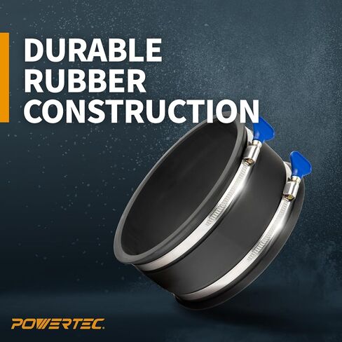 POWERTEC 70362V Dust Collection Reducer 6" OD to 4" OD with 6" Dust Control Flex Cuff in Kuwait