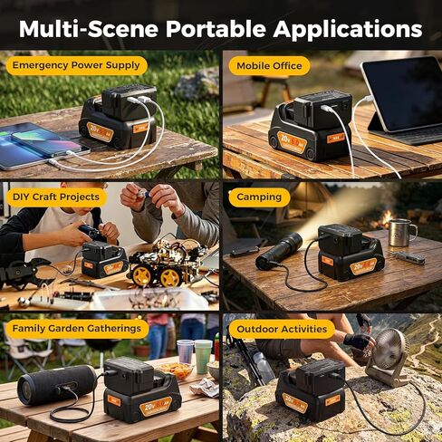 استبدال شاحن DCB112 20 فولت لشاحن بطارية Dewalt 20V Max، محول تيار مستمر 2 في 1 مع منفذ USB/Type-C، متوافق مع بطارية ليثيوم Dewalt 12V 20V DCB107 DCB205 DCB206 DCB127 in Kuwait