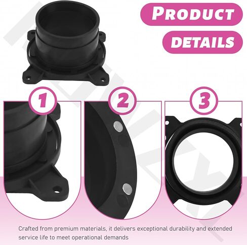 4" Surface Mount Dustport Steel Ring Receiver for Dust Collection, Magnetic Dust Collection Powerful Suction & Quick Connection in Kuwait