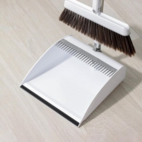 Zerodeko 4pcs Plastic Strip Replacement for Dustpan Edge Bar, Dust Pan Inlet Soft Pressing Strips Protector, Garbage Shovel Closing Edges Straps Dustpan Repair Accessories (Black) in Kuwait