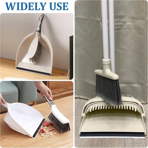 Zerodeko 4pcs Plastic Strip Replacement for Dustpan Edge Bar, Dust Pan Inlet Soft Pressing Strips Protector, Garbage Shovel Closing Edges Straps Dustpan Repair Accessories (Black) in Kuwait