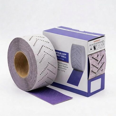 320 Grit Hook and Loop Purple Ceramic Sandpaper Roll, 2-3/4" x 13 Yard Longboard Sand Paper, Wet Dry Continuous Roll for Auto, Wood, Metal in Kuwait
