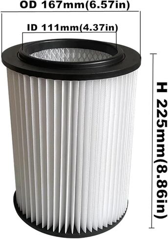 PACK Vacuum Cartridge Filter,compatible With Vacmaster,wet/dry Vaccum Cleaner-VWM510 in Kuwait