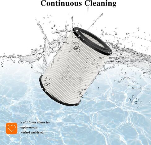 Wet/Dry Vac Filter WS21200F Replacements for Workshop 5-16 Gallon Shop Vacuum Cleaners-2 Pack in Saudi Arabia