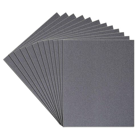 12PCS Sandpaper Sheets 9 x 11 Inch, 120 Grit Sand Paper Assorted for Wet/Dry Wood Metal Sanding, Polishing in Kuwait