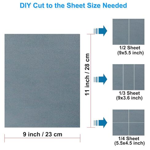 12PCS Sandpaper Sheets 9 x 11 Inch, 120 Grit Sand Paper Assorted for Wet/Dry Wood Metal Sanding, Polishing in Kuwait