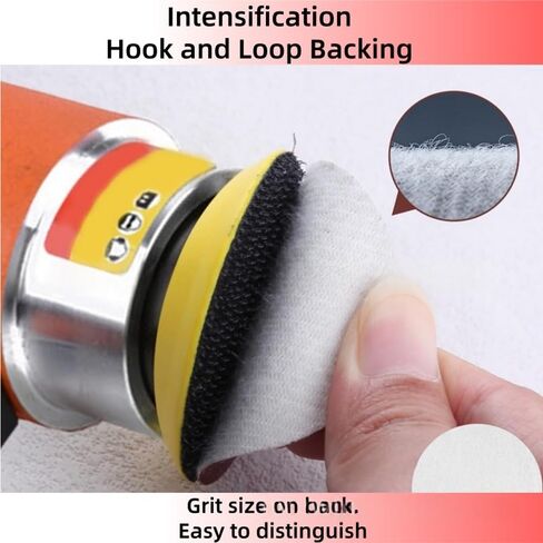 100pcs 2 Inch Drill Sander Attachment with Backer Plate 1/4" Shank Sanding Discs Pad Kit Includes 80-3000 Grit Sandpapers in Kuwait