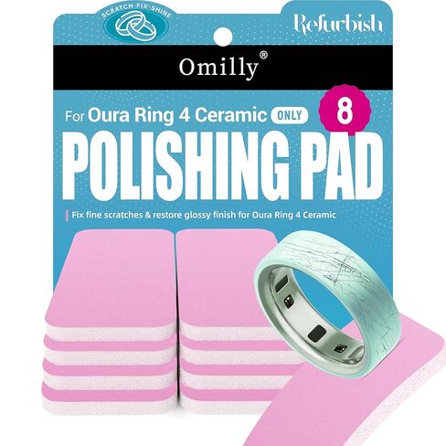 8 Pack Polishing Pad for Oura Ring 4 Ceramic, Scratch Remover, Surface Renew, Ring Buffing & Repair Kit in Kuwait