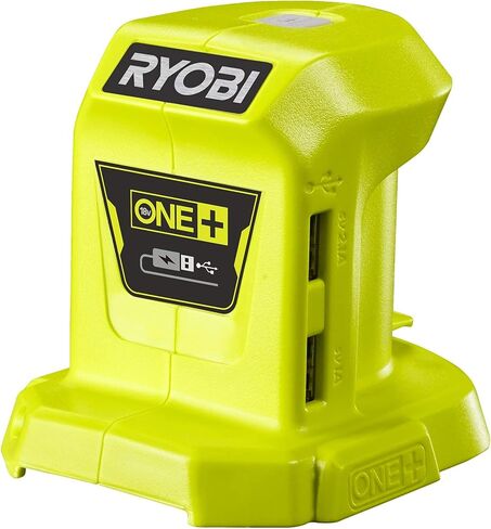 Ryobi R18USB-0 18V ONE+ شاحن USB لاسلكي (الجسم فقط)، أخضر in Kuwait