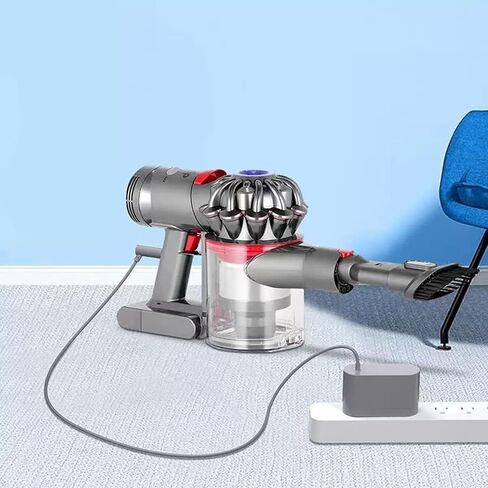متوافق مع شاحن Dyson V9، شاحن مكنسة كهربائية 21.75 فولت بديل مناسب للمكنسة الكهربائية اللاسلكية Dyson V9 Motorbar، سلك طاقة بطول 6 أقدام. in Kuwait
