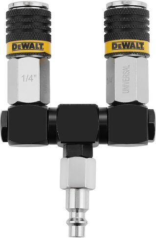 موزع خرطوم الهواء دوار 360 درجة من DEWALT ثنائي الاتجاه: قارنات عالمية مع قابس صناعي، 300 رطل لكل بوصة مربعة in Kuwait