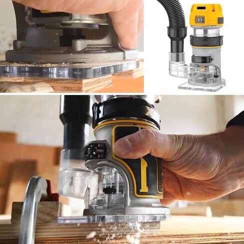 DNP615 for DEWALT Router Dust Collection Adapter for Fixed Base Routers,Compact Router Dust Collection Adapter Compatible with DEWALT DWP611 or DWP611PK, Clear in Kuwait