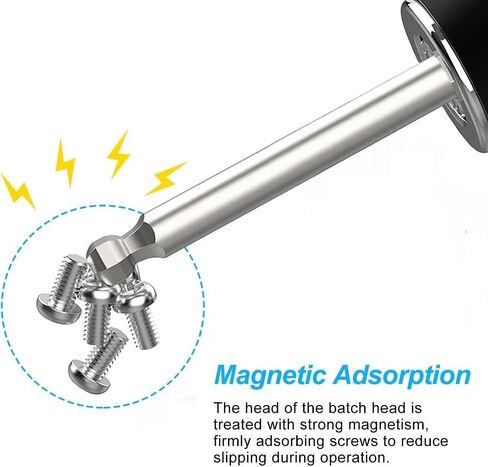 5-Piece Ball Head Screwdriver Bit Set 100mm Long, Magnetic 1/4 Inch Hex Shank Ball Head Bits H2.5 / 3 / 4 / 5 /6 mm in Kuwait