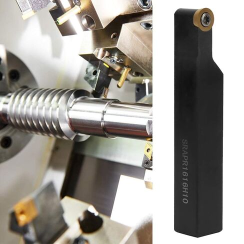3/8 "Lathe Indexable Carbide Insert Metal Lathe Bits+Turning Tool Holder Kit,1pc SRAPR1616H10 Lathe, Tool Holder 10pcs RPMT10T3MO Holder1pc Turning Battery Replacement latheInserts Blades with Wrench in Kuwait