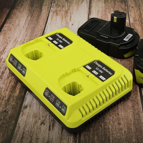 2 منافذ P117 استبدال شاحن سريع ل Ryobi 12 فولت-18 فولت واحد + بطارية ليثيوم أيون NiCd NiMh P100 P102 P103 P105 P107 P108 P118 in Kuwait