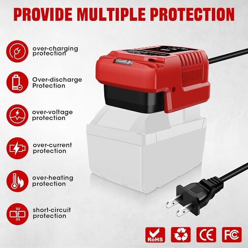 بديل لشاحن بطارية Milwaukee M28، متوافق مع شاحن بطارية Milwaukee 28V 0726-22، 0780-20، 48-11-2830، M28، 0721-21 in Kuwait
