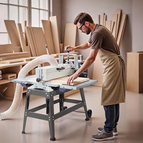 VEVOR 22" Drum Sander with Stand & Extension Tables, 1.75HP 1440RPM Dual Motor Drum Sander for Woodworking - Variable Speed Conveyor Belt, 4" Dust Collection Port for Cabinet & Furniture Finishing in Kuwait