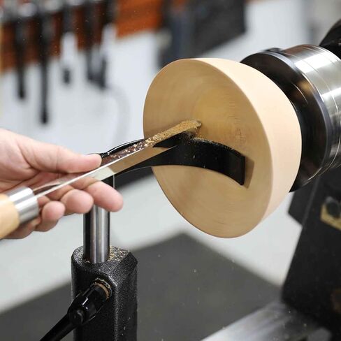 Hurricane Turning Tools, 5" Diameter Curved Tool Rest For Turning Small Bowls on Wood Lathe, 1" Diameter Post, 7" Post Length in Kuwait