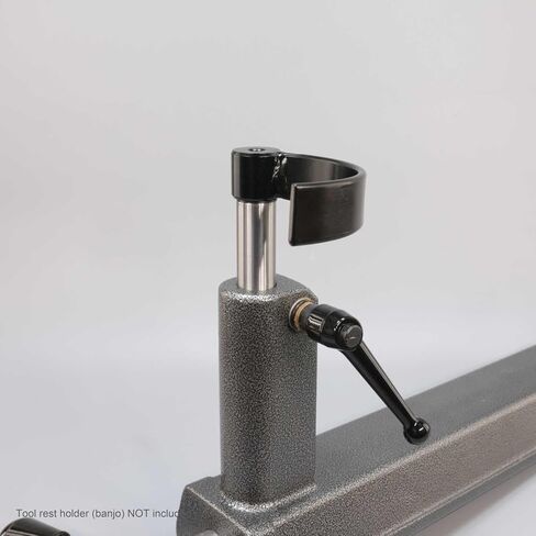 Hurricane Turning Tools, 5" Diameter Curved Tool Rest For Turning Small Bowls on Wood Lathe, 1" Diameter Post, 7" Post Length in Kuwait