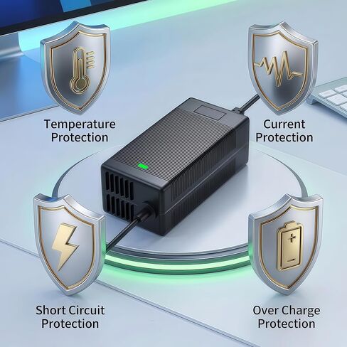 54.6V Charger for Jetson Haze Battery - Compatible with JHAZE-BLK, JHAZE-BLK-OB, JHAZE-CAN-BLK, JHAZEBLK - Electric Power Adapter Cord with Cooling Fan in Kuwait