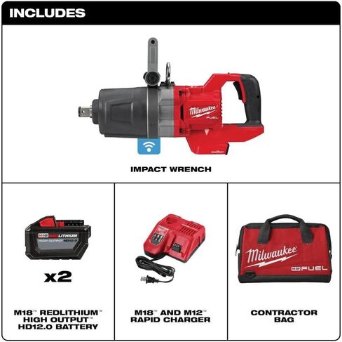 Milwaukee M18 FUEL 1 in. D-Handle High Torque Impact Wrench with ONE-KEY Kit in Kuwait