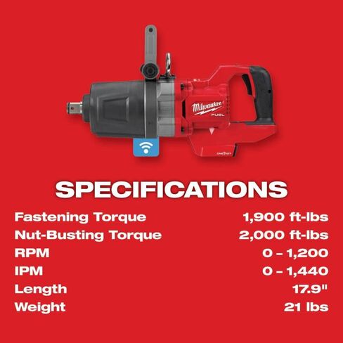 Milwaukee M18 FUEL 1 in. D-Handle High Torque Impact Wrench with ONE-KEY Kit in Kuwait