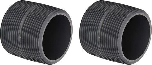 Spears 88 Series PVC Pipe Fitting, Close Nipple, Schedule 80, Gray, 3/4" NPT Male, 1-3/8" Length (Тwo Рack) in Kuwait