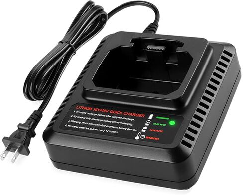 LCS36 LCS40 40V Charger Replacement for Black and Decker 40V Lithium Battery LBX1540 LBX2040 LBX2540 LBXR36 LBXR2036 Replaces Black and Decker 40V Battery Charger in Kuwait