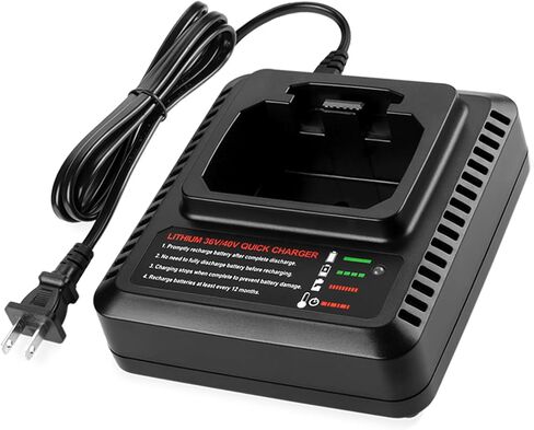 LCS36 LCS40 40V Charger Replacement for Black and Decker 40V Lithium Battery LBX1540 LBX2040 LBX2540 LBXR36 LBXR2036 Replaces Black and Decker 40V Battery Charger in Kuwait