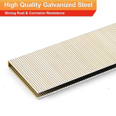 18 Gauge 1/4" Narrow Crown Staples,18GA Nail Gun Nails Assorted, Suitable for Most Brand of 18 Gauge Pneumatic and Electric Stapler Nailer (1/2",3/4",1",1-1/4",1-1/2":4000PCS) in Kuwait