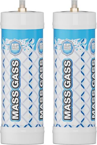 MassGass Pressure Regulator Dual Gauge Regulator Pressure Reducing Valve Leak Proof Compatible with Standard Whipped Cream Dispensers for 2Tanks 3.3 Unflavored in Kuwait