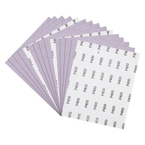 10pcs Sand Papers - [3.6 x 9 Inch x 600 Grits] Sandpaper Sheets for Metal Auto Wood Polishing and Scratches Removing, Alumina Abrasive Purple in Kuwait