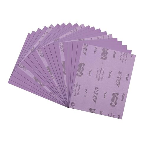 10pcs Sand Papers - [3.6 x 9 Inch x 600 Grits] Sandpaper Sheets for Metal Auto Wood Polishing and Scratches Removing, Alumina Abrasive Purple in Kuwait