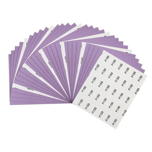 10pcs Sand Papers - [3.6 x 9 Inch x 600 Grits] Sandpaper Sheets for Metal Auto Wood Polishing and Scratches Removing, Alumina Abrasive Purple in Kuwait