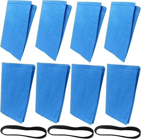 Xspeedonline 8-Pack 25-1217 فلتر لستانلي باور 3 جالون Shop Vac Filter 1952E-B3 - مع 3 أشرطة الاحتفاظ in Kuwait
